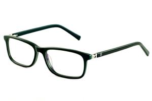 Óculos de grau Ilusion acetato verde com haste preta para homens e mulheres
