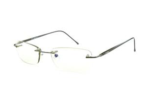 Óculos Ilusion cor prata silver modelo parafusado com haste flexível de mola