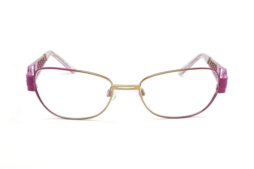 Óculos de grau Disney Princesa em metal pink e dourado para menina