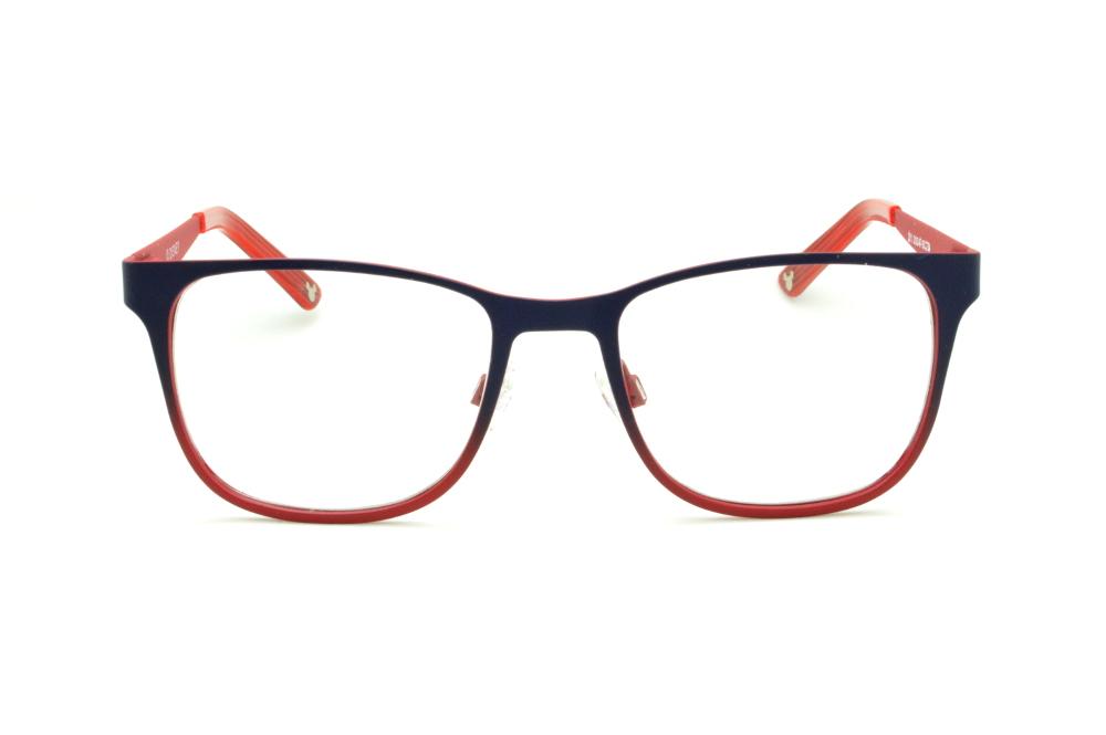 Óculos de grau infantil Disney em metal azul e vermelho para meninos e meninas