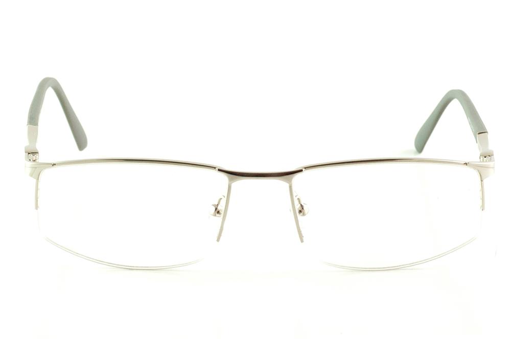 Óculos Ilusion prata com haste cinza