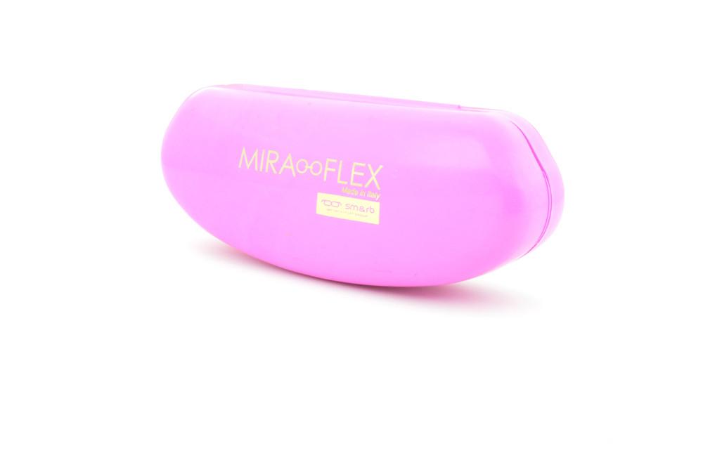 Armação infantil Óculos de grau para menina Miraflex Rosa em silicone New Baby 1 idade de 1 a 4 anos