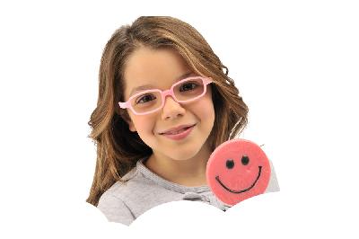Armação infantil Óculos de grau para menina Miraflex Rosa em silicone New Baby 1 idade de 1 a 4 anos