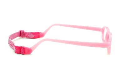 Armação de grau para menina Óculos infantil Miraflex Rosa em silicone New Baby 2 para 3 a 7 anos