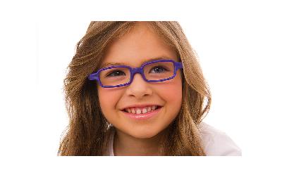 Armação infantil de silicone para menina Óculos Miraflex INQUEBRÁVEL New Baby 3 Rosa de 6 a 10 anos