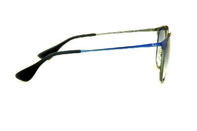 Óculos Ray-Ban Erika Metal azul e cinza com lente degradê