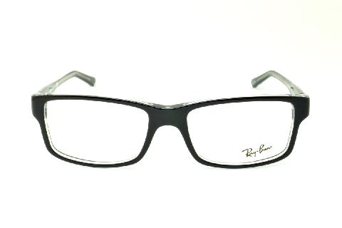 Óculos de Grau Ray-Ban Quadrado Preto Transparente Retangular feminino masculino