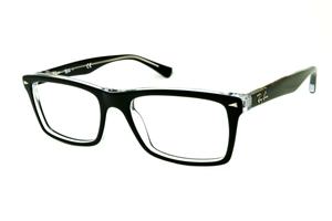 Óculos Ray-Ban Preto e Transparente com haste flexível de mola