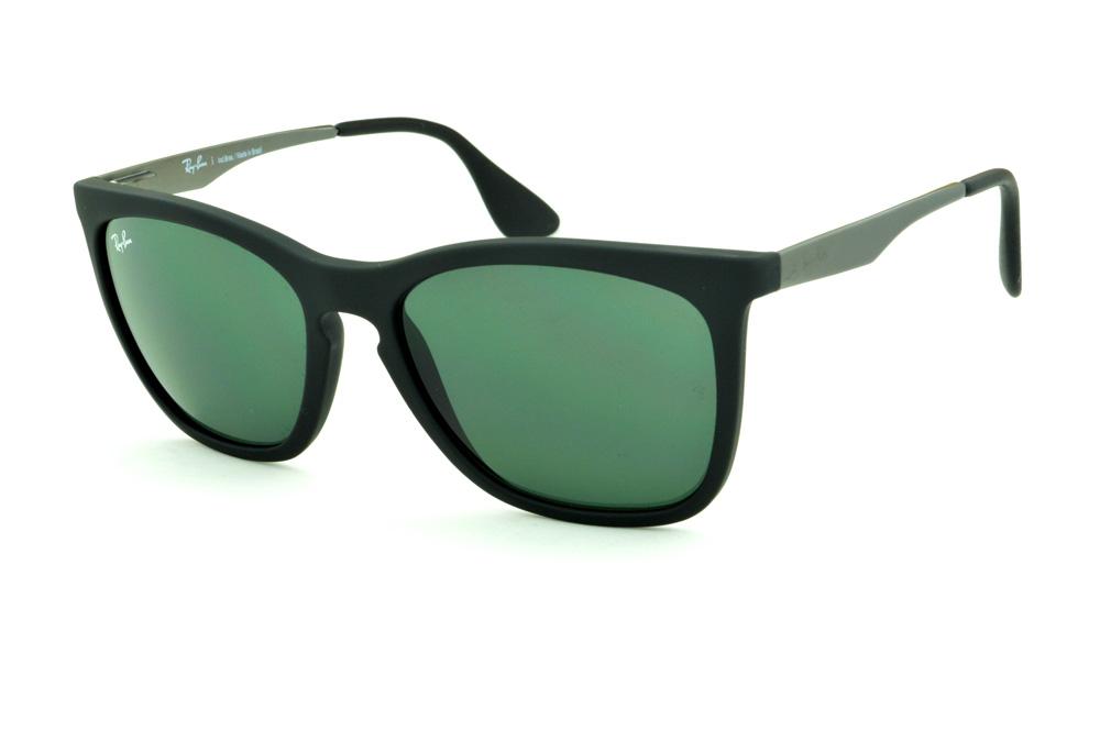 Óculos Ray-Ban RB4238 Preto lente verde haste cinza