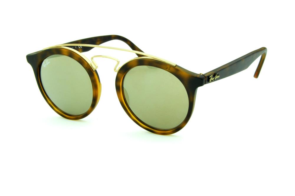 Óculos Ray-Ban de Sol RB4256 TAM46 Gatsby tartaruga fosco lente bronze