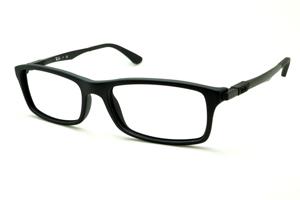 Óculos Ray-Ban preto fosco com haste metal de mola flexível