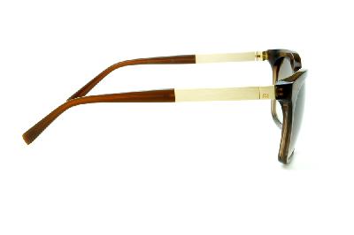 Óculos de Sol Ana Hickmann HI 9198 em acetato marrom e haste giratória colorido/dourada