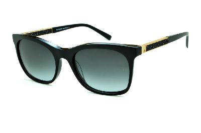 Óculos de Sol Ana Hickmann acetato preto e dourado para mulheres