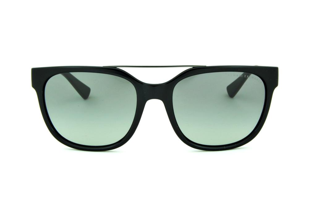Óculos de Sol Armani Exchange Gatsby em acetato preto para homens e mulheres