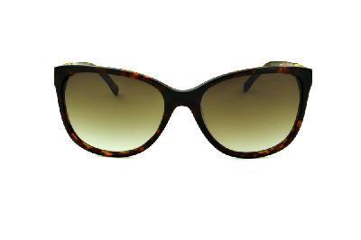 Óculos de Sol Bulget acetato gatinho cor demi/tartaruga efeito onça e dourado para mulheres