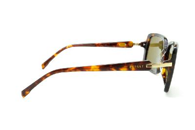 Óculos de Sol Bulget acetato demi tartaruga efeito onça e strass para mulheres