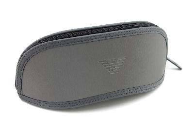 Óculos Emporio Armani EA 3034 preto e cinza com haste efeito borracha