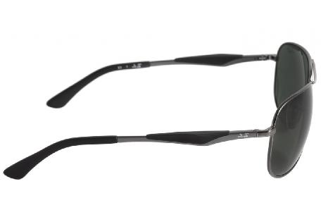 Óculos de Sol Ray-Ban prata com lente cinza escuro