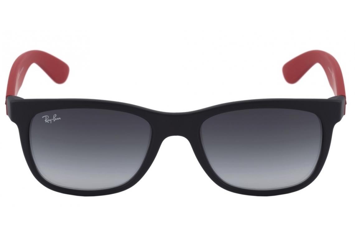 Óculos de Sol Ray-Ban 4219 acetato preto com haste vermelha
