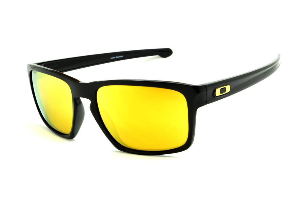 Óculos Oakley OO9262L Sliver preto e lente amarela